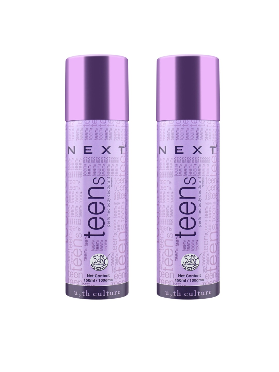 

NEXT CARE Teens Set Of 2 Odour Control Perfumed Body Deodorant- 150 ml Each, Lavender