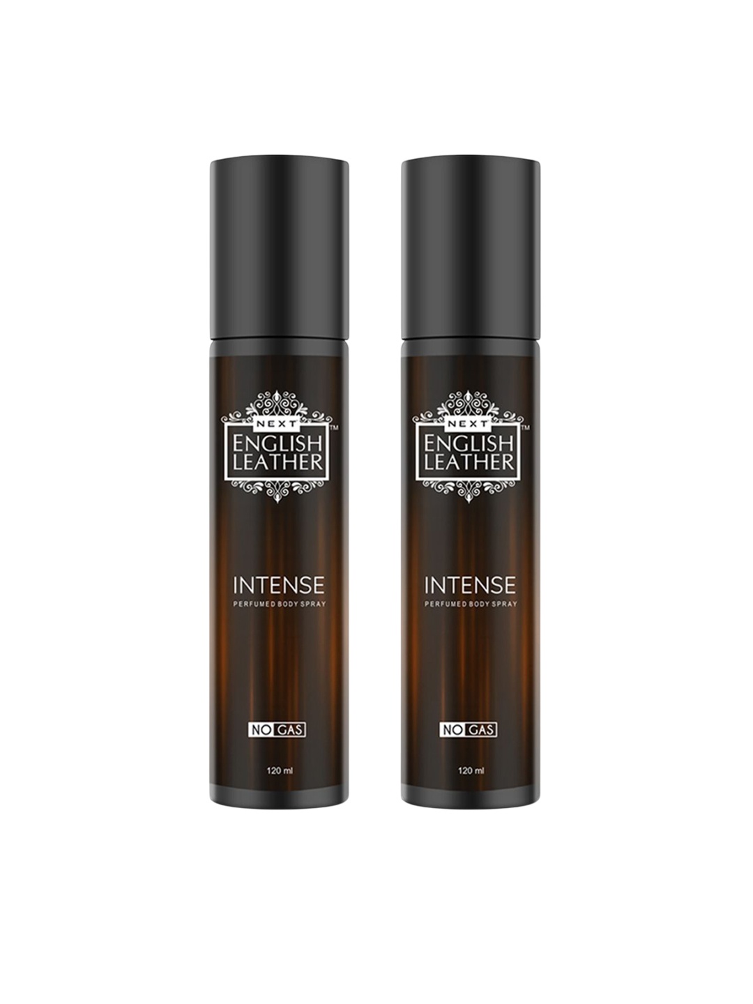 

NEXT CARE Set Of 2 English Leather Intense Perfumed Body Spray -120 ml Each, Black