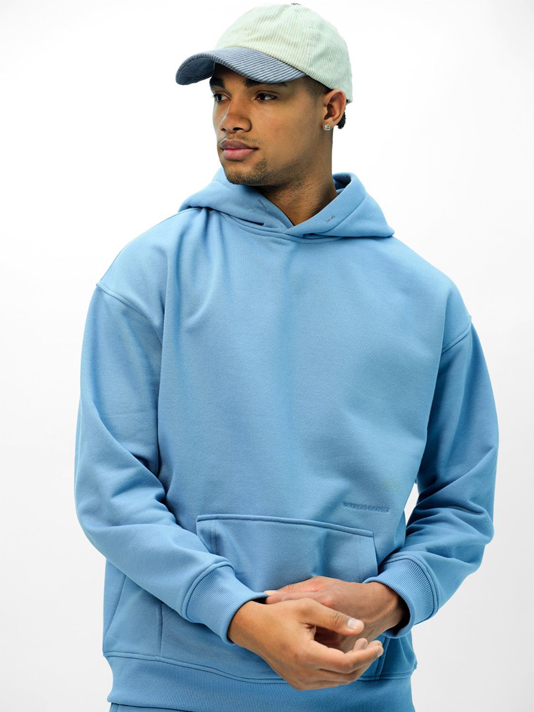 

Bonkers Corner Men Hooded Sweatshirt, Blue