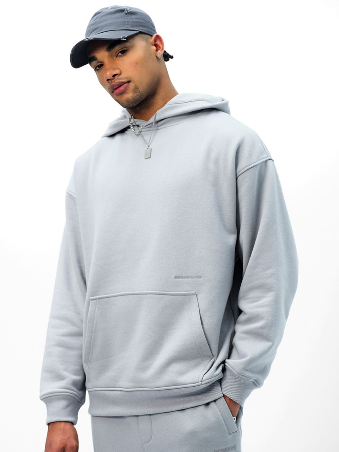 

Bonkers Corner Men Grey Wear A Hug Oversized Hoodie