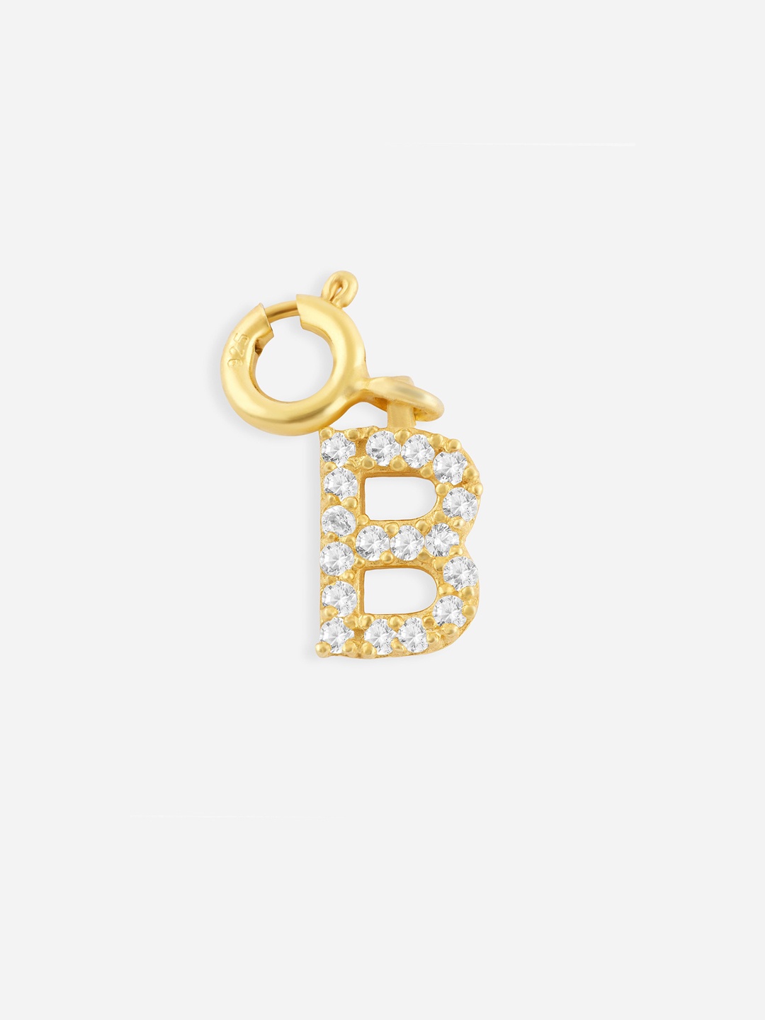 

FIAN 925 Sterling Silver Crystals-Studded Anti-Tarnish Watch Charm, Gold