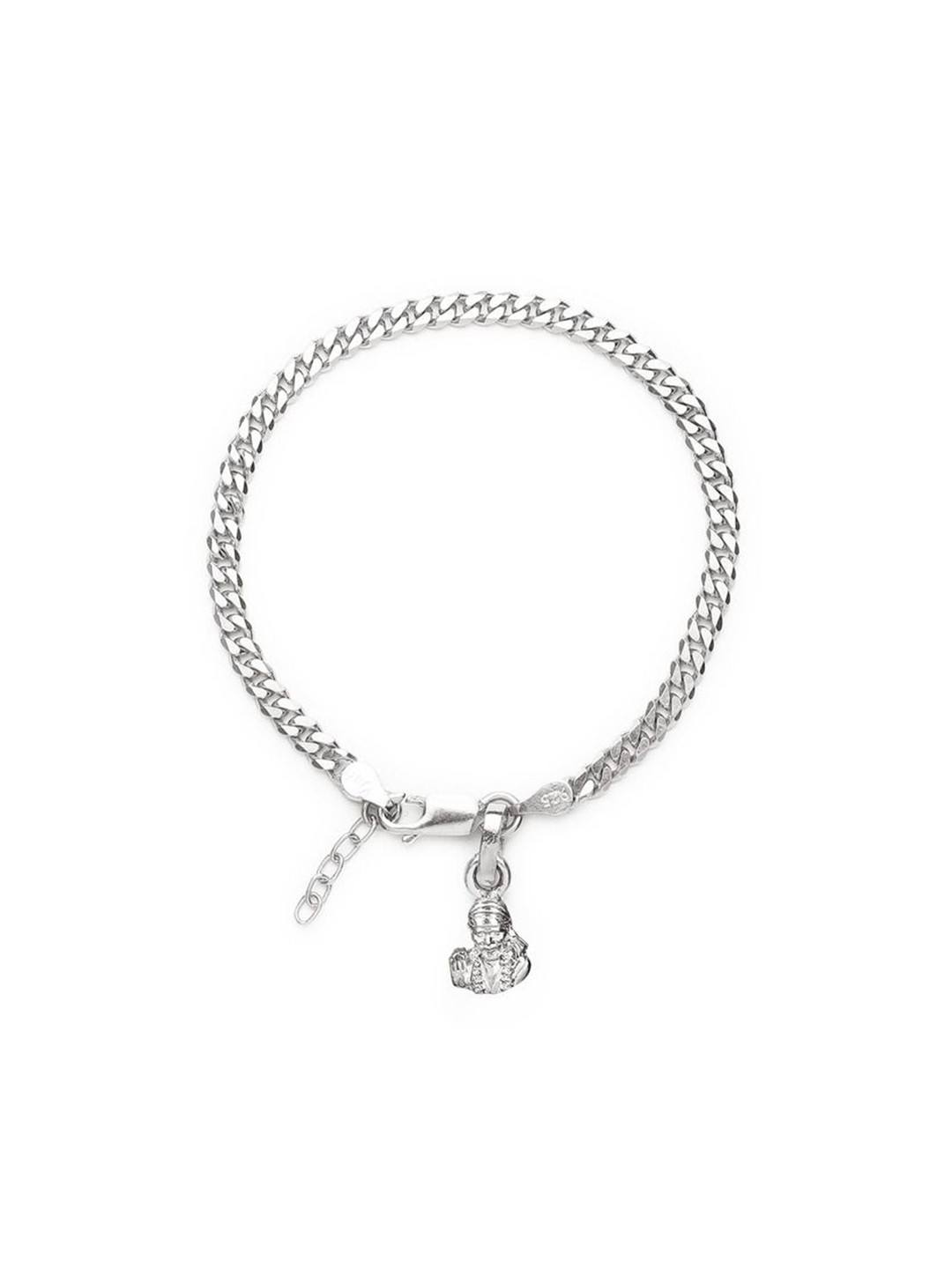 

AKSHAT SAPPHIRE Stainless Steel Link Bracelet, Silver