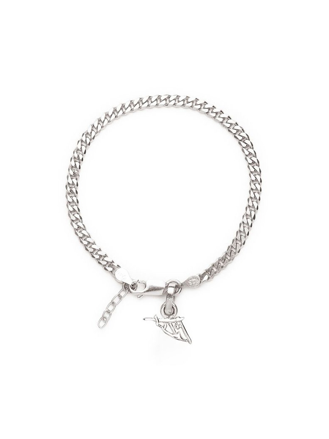 

AKSHAT SAPPHIRE Gold-Plated Stainless Steel Link Bracelet, Silver