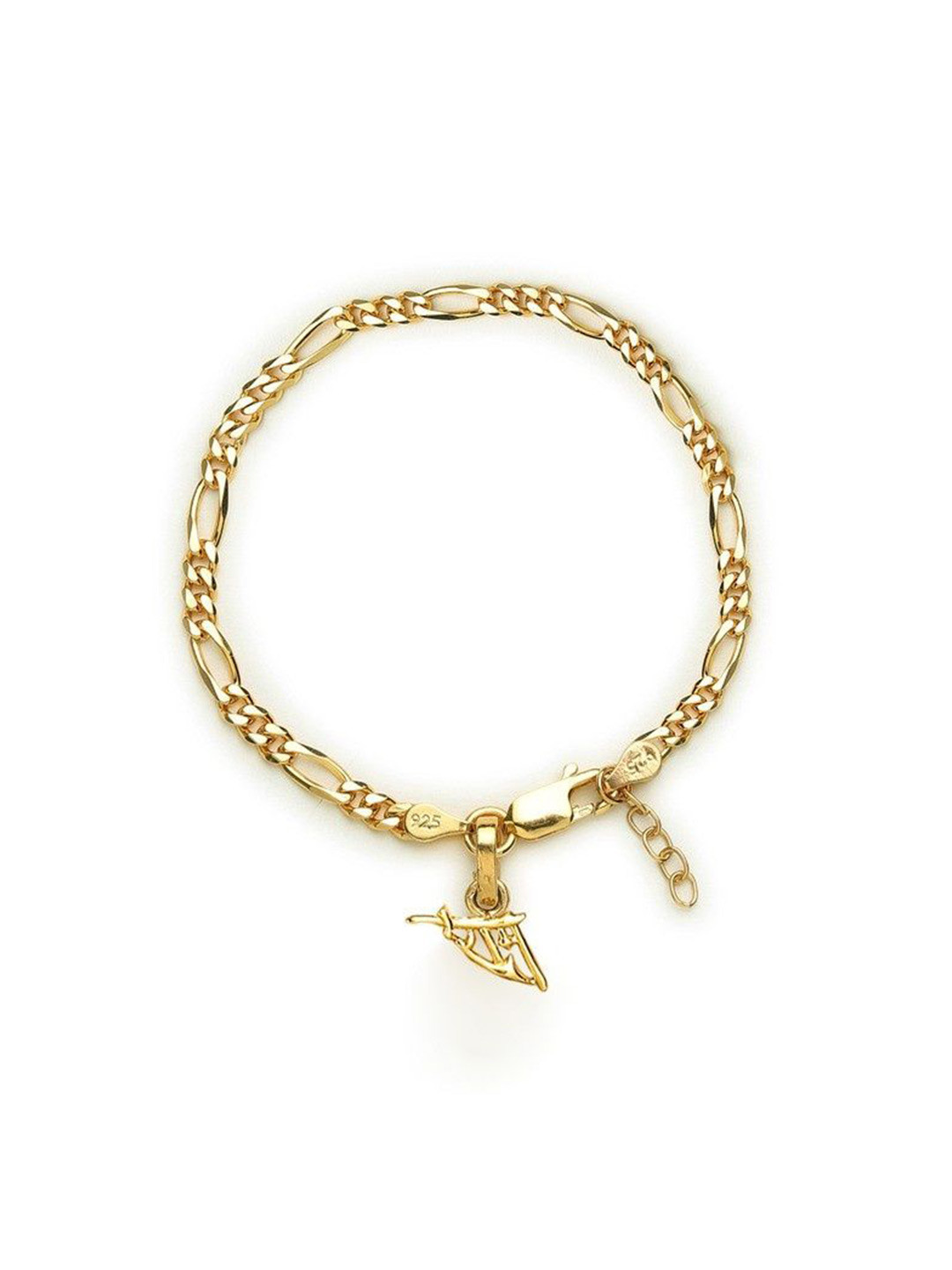 

AKSHAT SAPPHIRE Gold-Plated Stainless Steel Link Bracelet