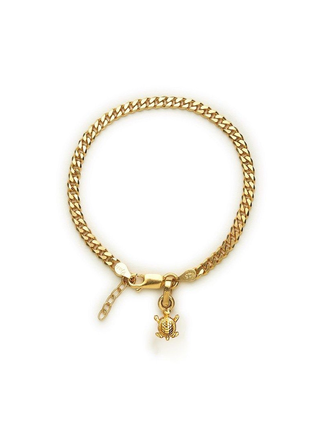 

AKSHAT SAPPHIRE Silver-Plated Stainless Steel Link Bracelet, Gold