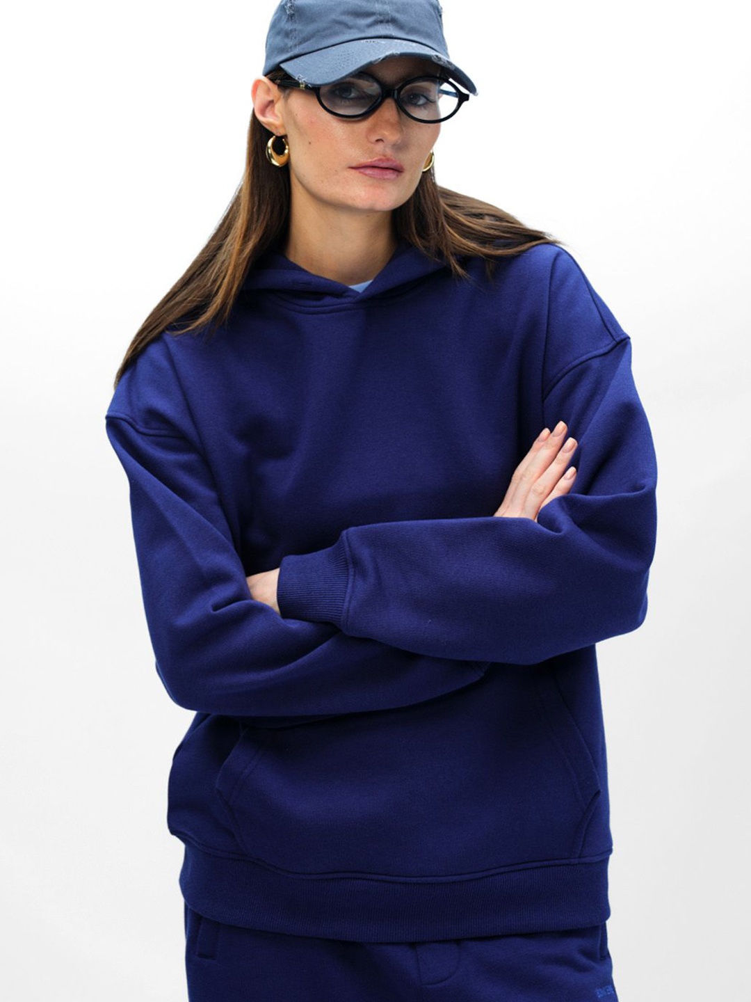 

Bonkers Corner Women Deep Sea Wear A Hug Oversized Hoodie, Blue
