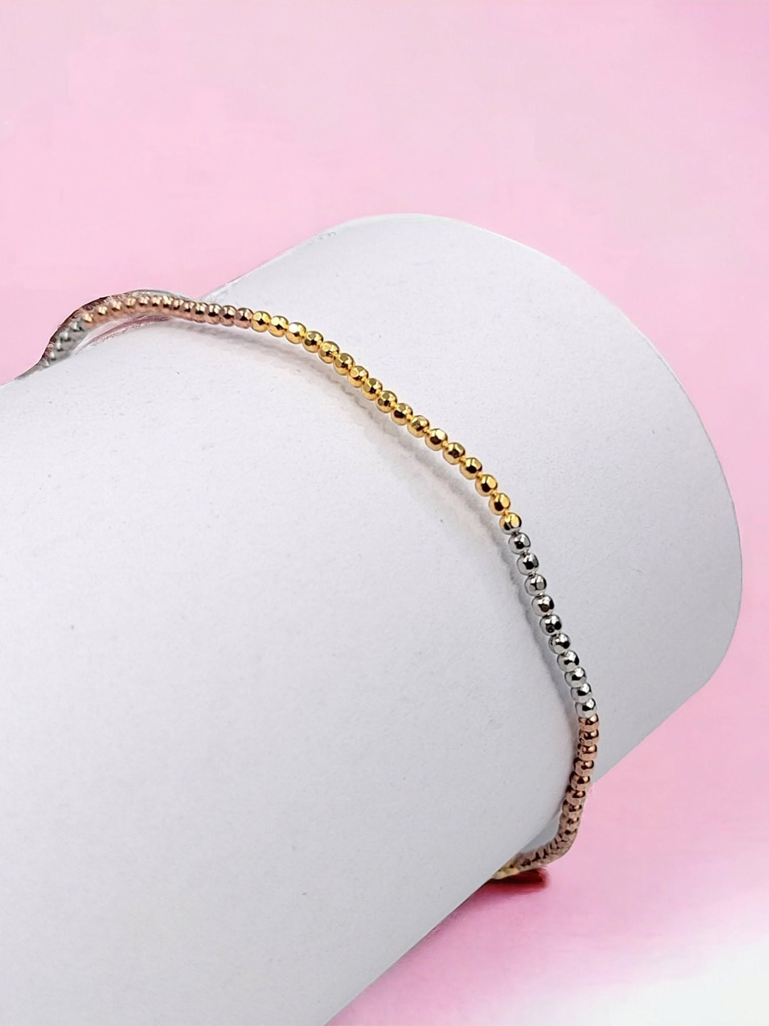 

AMONROO 925 Sterling Silver Rhodium-Plated Bangle-Style Bracelet
