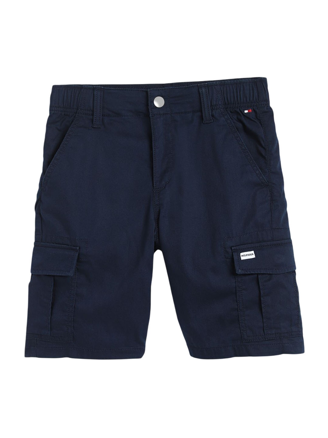 

Tommy Hilfiger Boys Mid-Rise Regular Fit Shorts, Blue