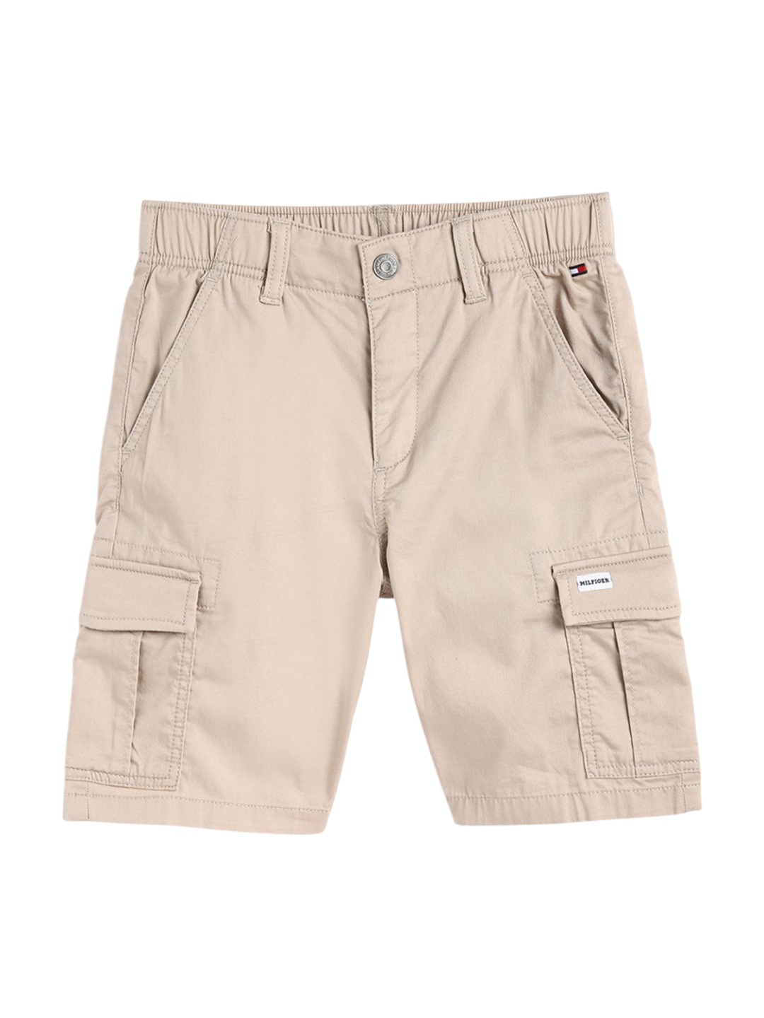 

Tommy Hilfiger Boys Mid-Rise Cotton Regular Shorts, Beige