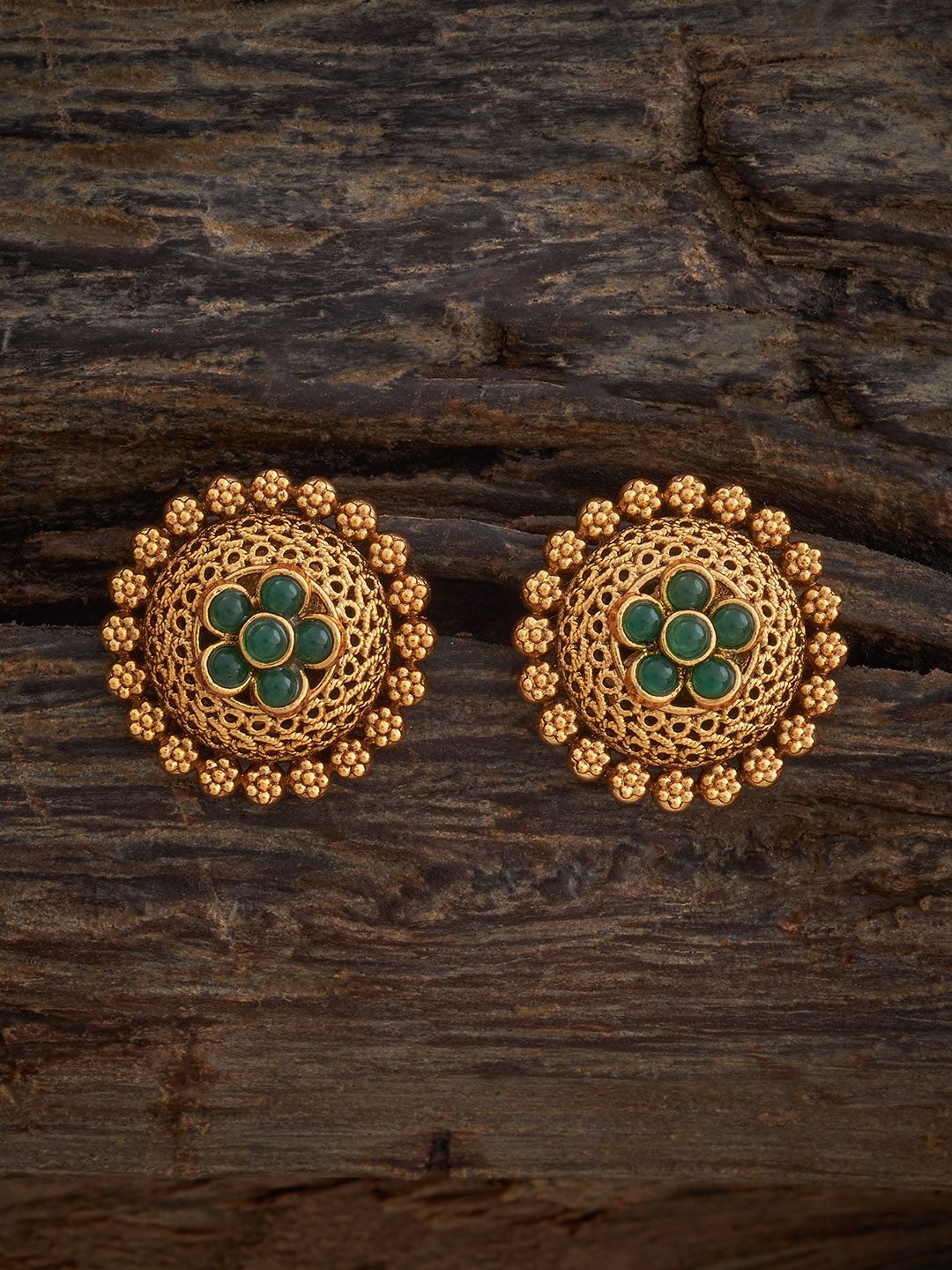 

Kushal's Fashion Jewellery Gold-Plated Contemporary Studs