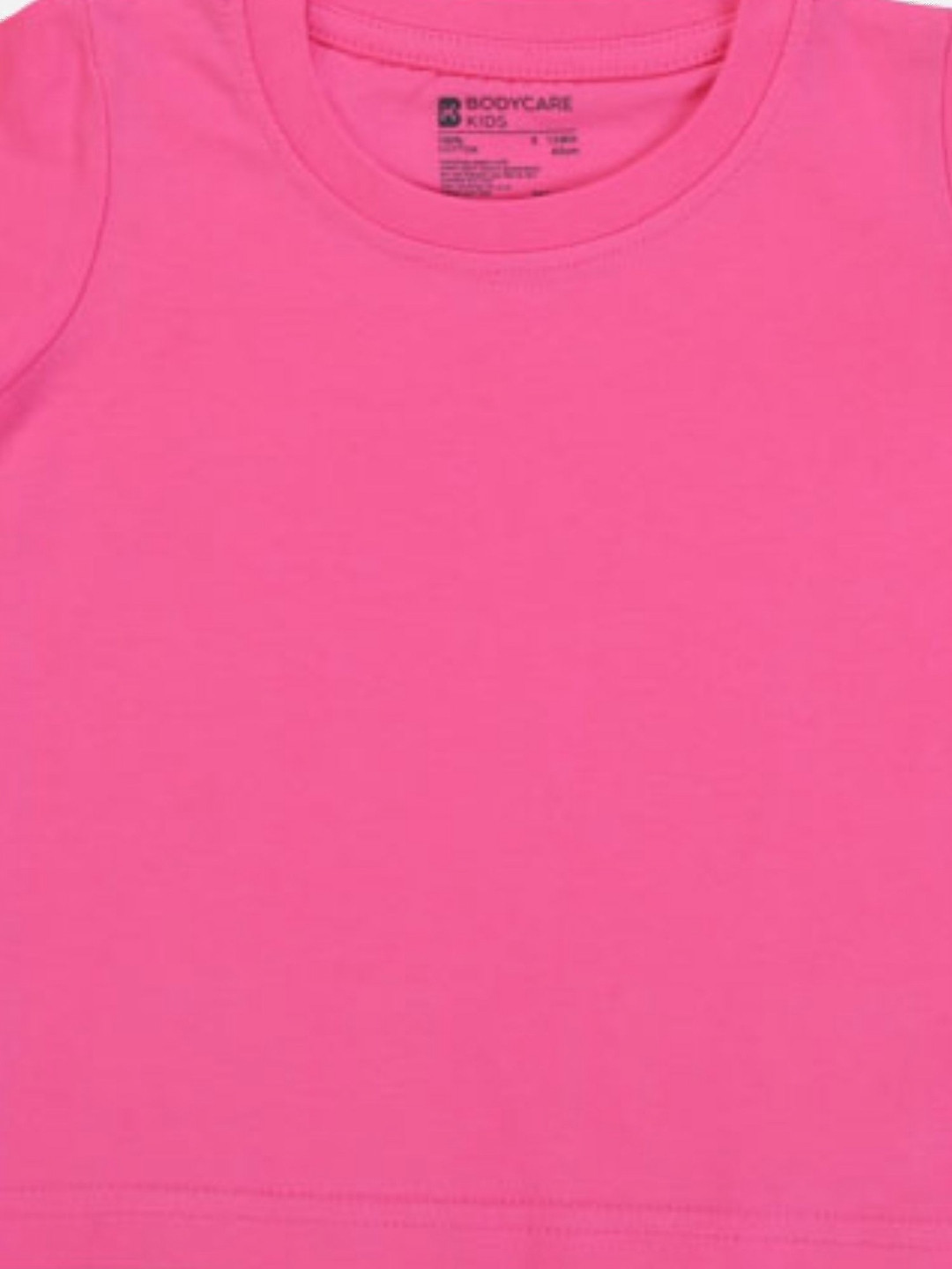 

Bodycare Boys Solid Round Neck Cotton T-shirt, Pink