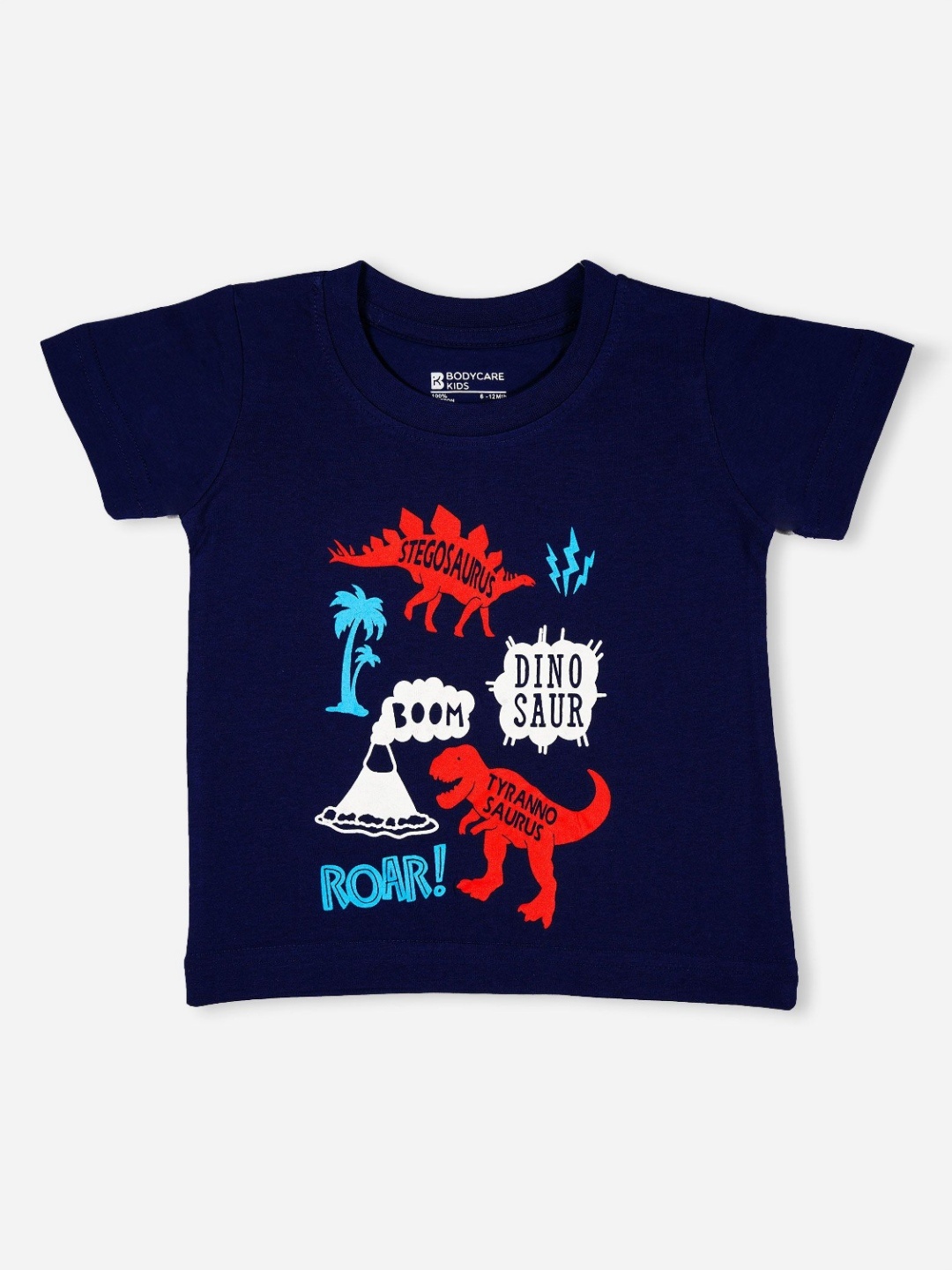 Bodycare Boys Typography Printed Round Neck Cotton T-shirt, Blue