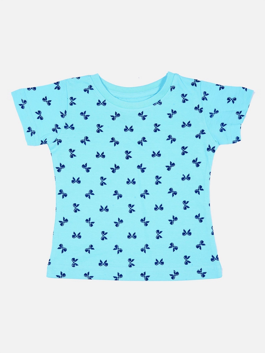 

Bodycare Girls Conversational Printed Round Neck Cotton T-shirt, Blue