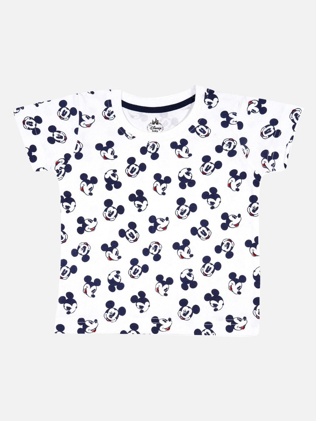 

Bodycare Boys Conversational Printed Round Neck Cotton Mickey Mouse T-shirt, White