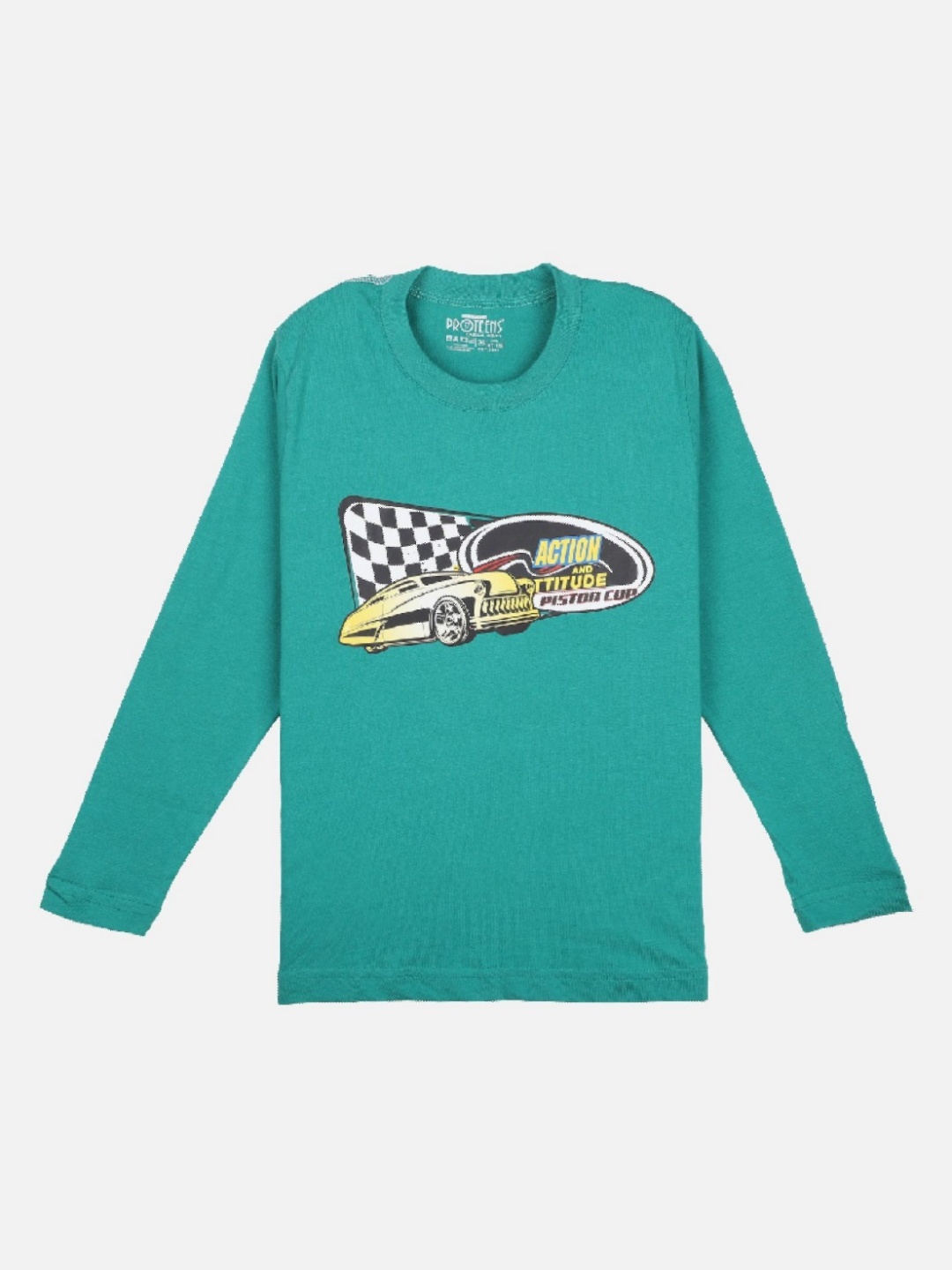 Bodycare Boys Graphic Printed Round Neck Cotton T-shirt, Green