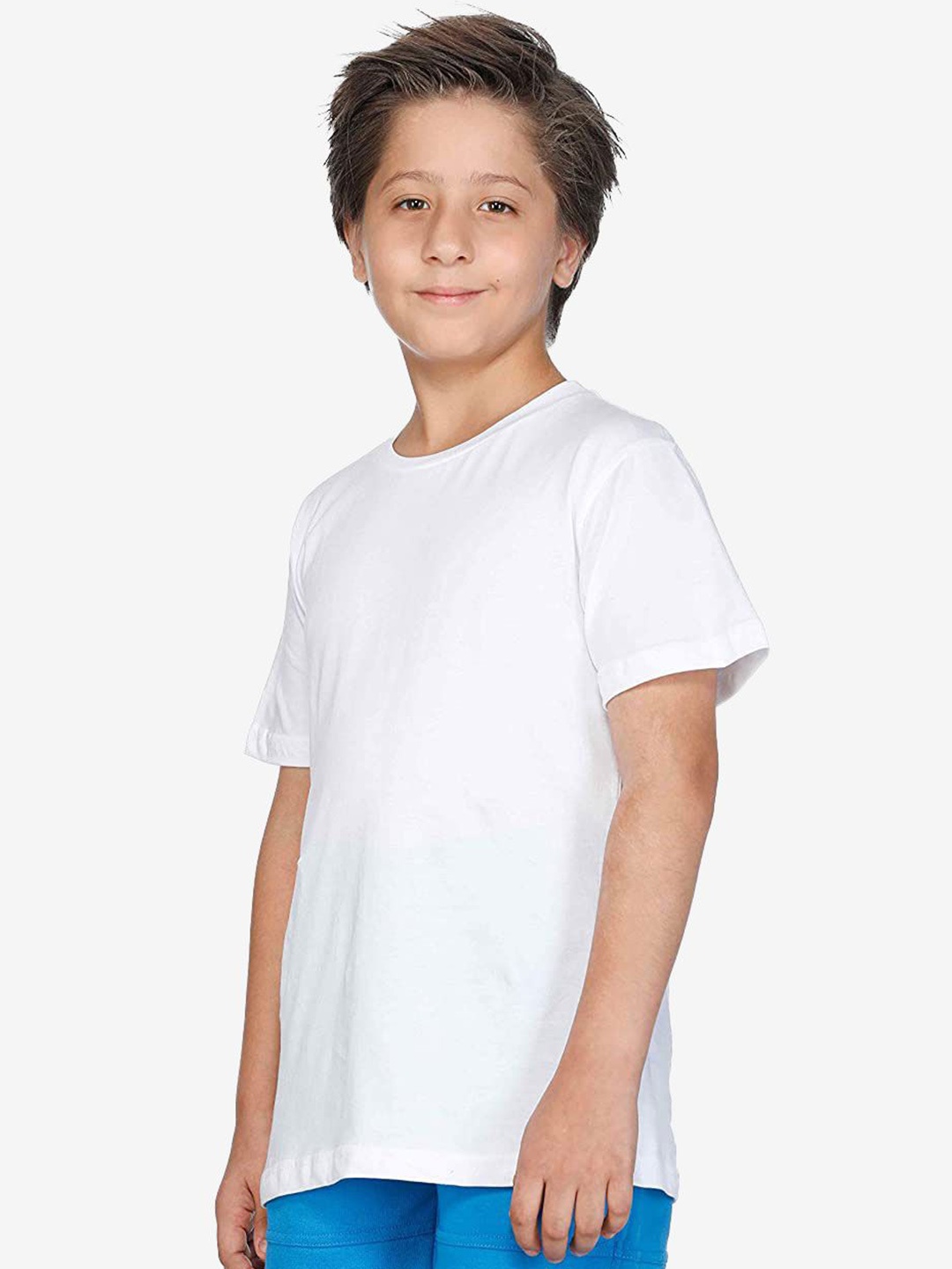 

Bodycare Boys Solid Round Neck Cotton T-shirt, White