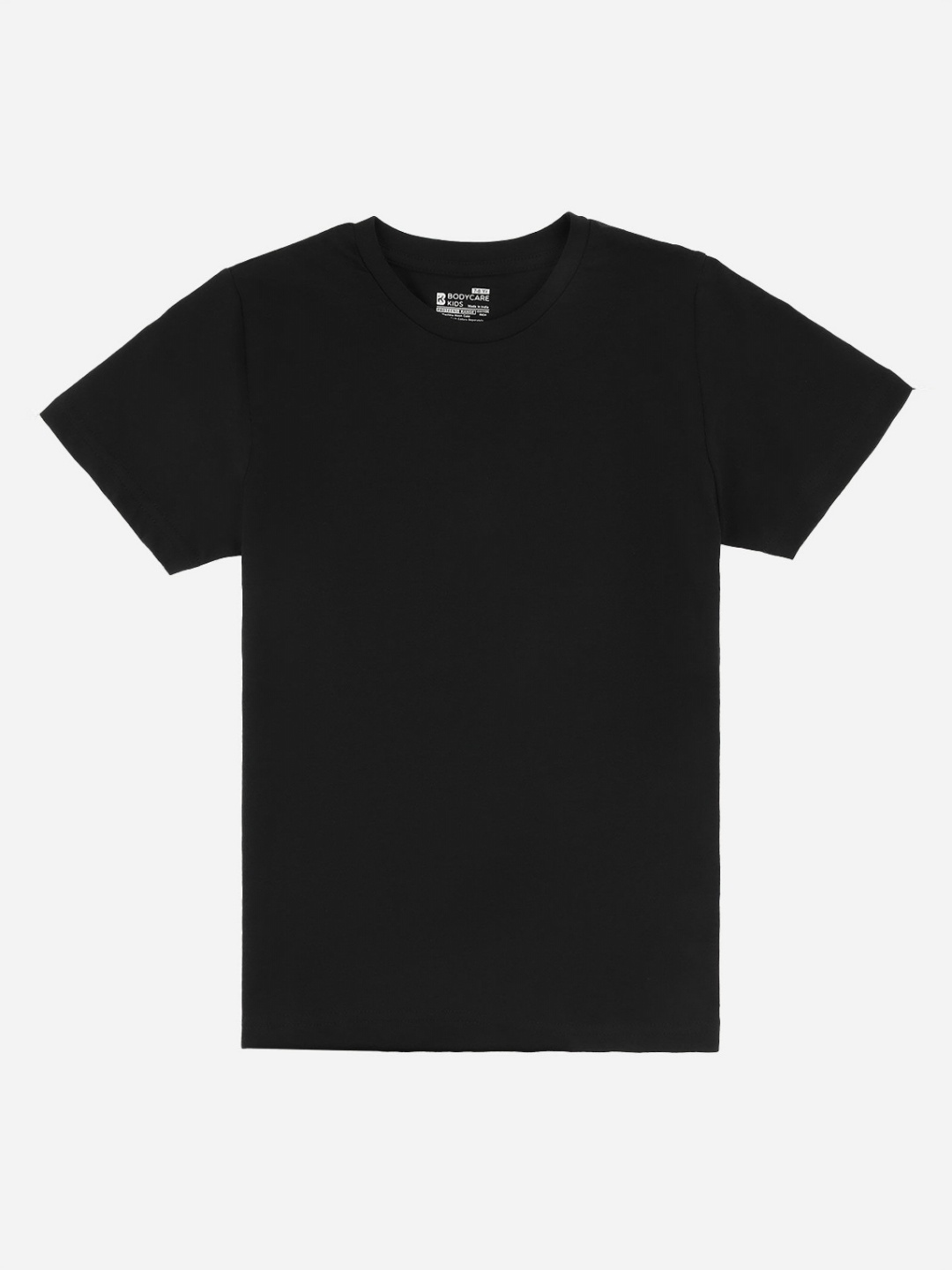 

Bodycare Boys Solid Round Neck Cotton T-shirt, Black