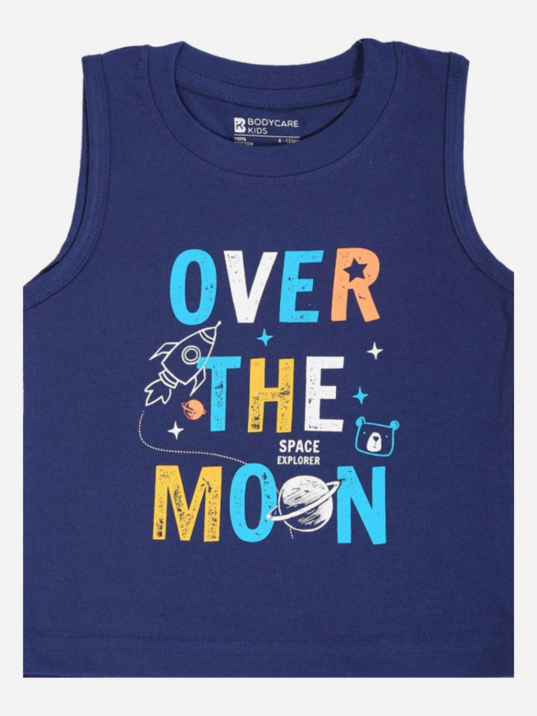 

Bodycare Boys Typography Printed Round Neck Cotton T-shirt, Blue