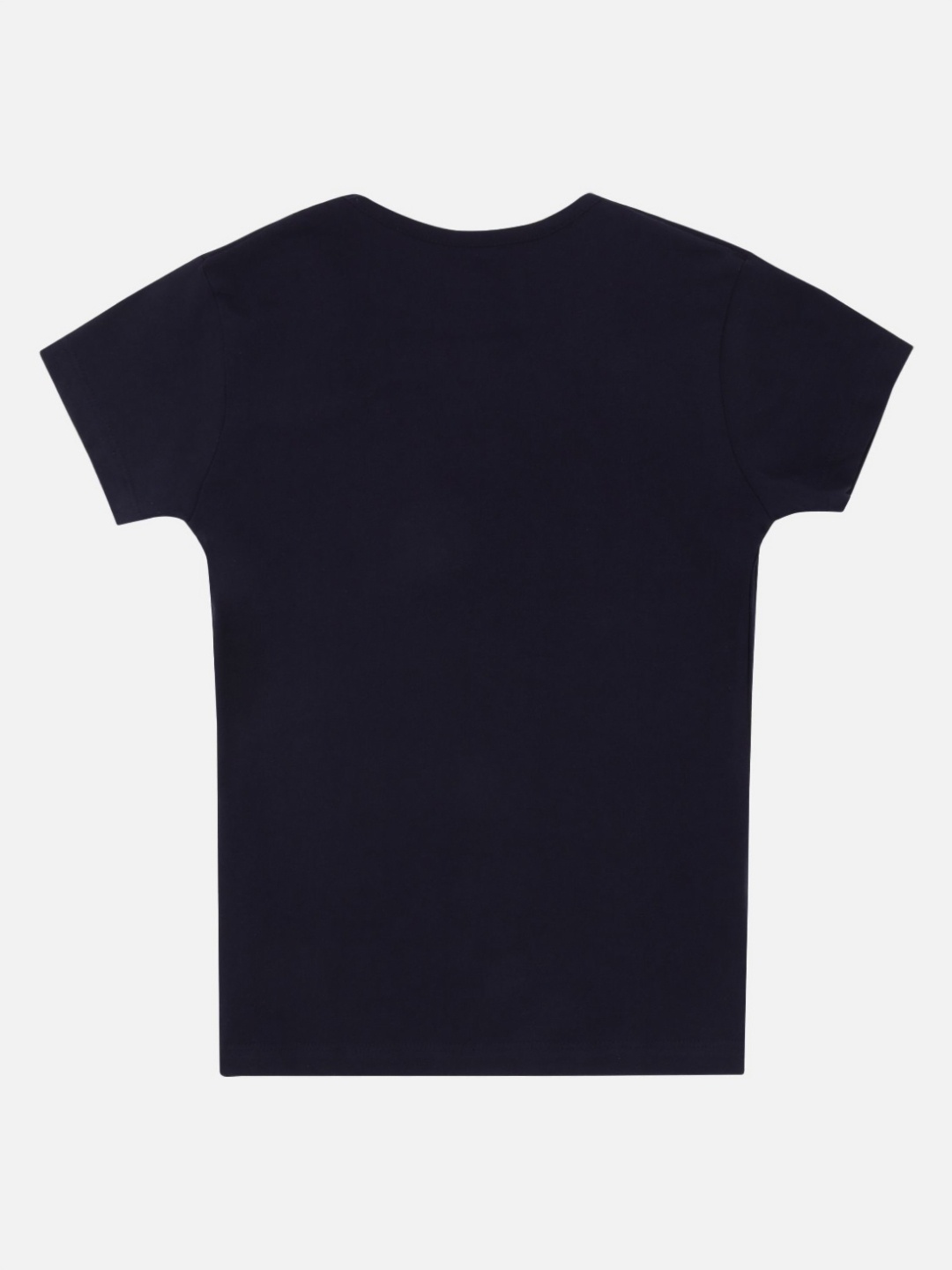 

Bodycare Girls Typography Printed Round Neck Cotton T-shirt, Navy blue