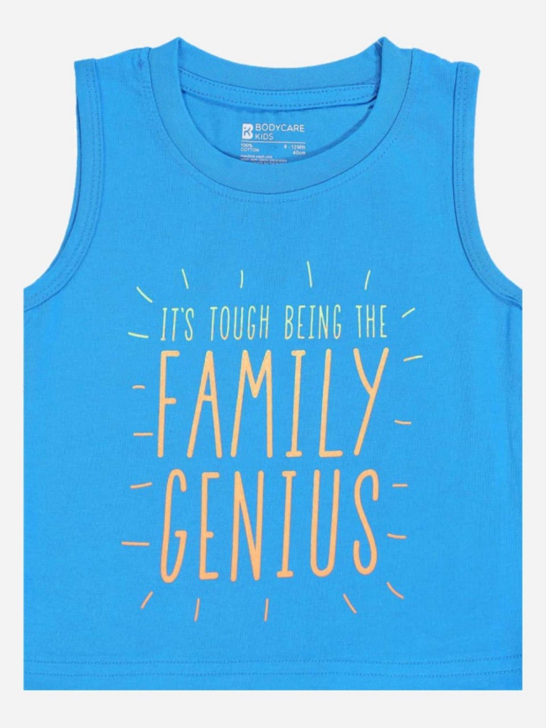 

Bodycare Boys Typography Printed Round Neck Cotton T-shirt, Blue