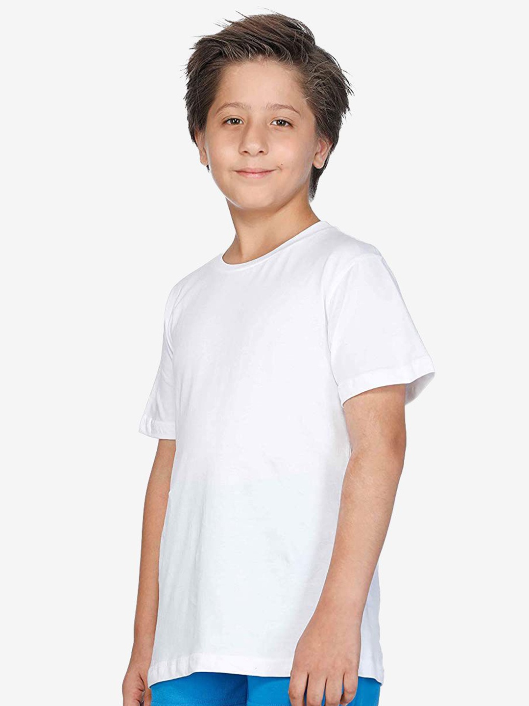 

Bodycare Boys Solid Round Neck Cotton T-shirt, White