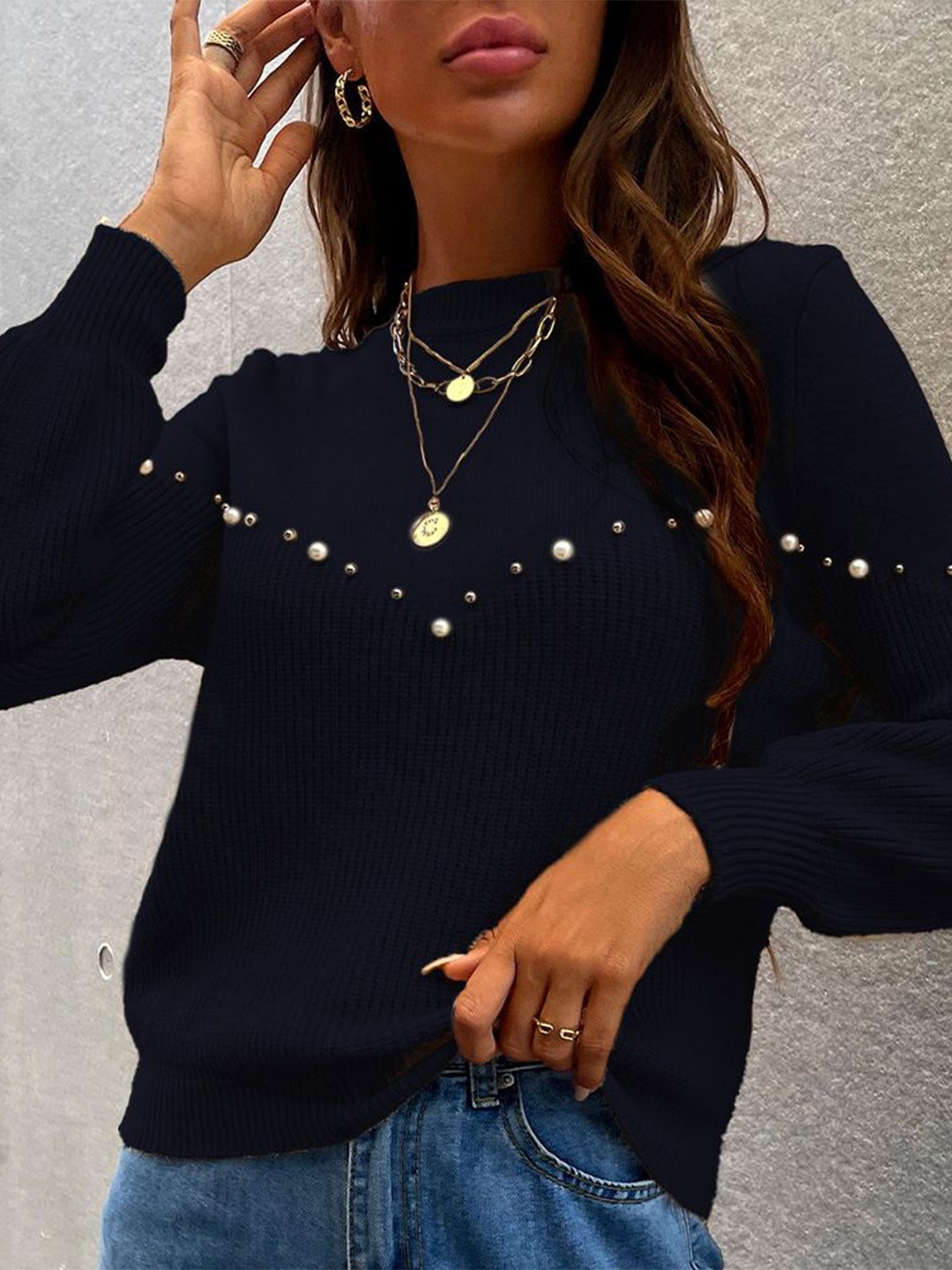 

StyleCast x Revolte Women Round Neck Sweatshirt, Black