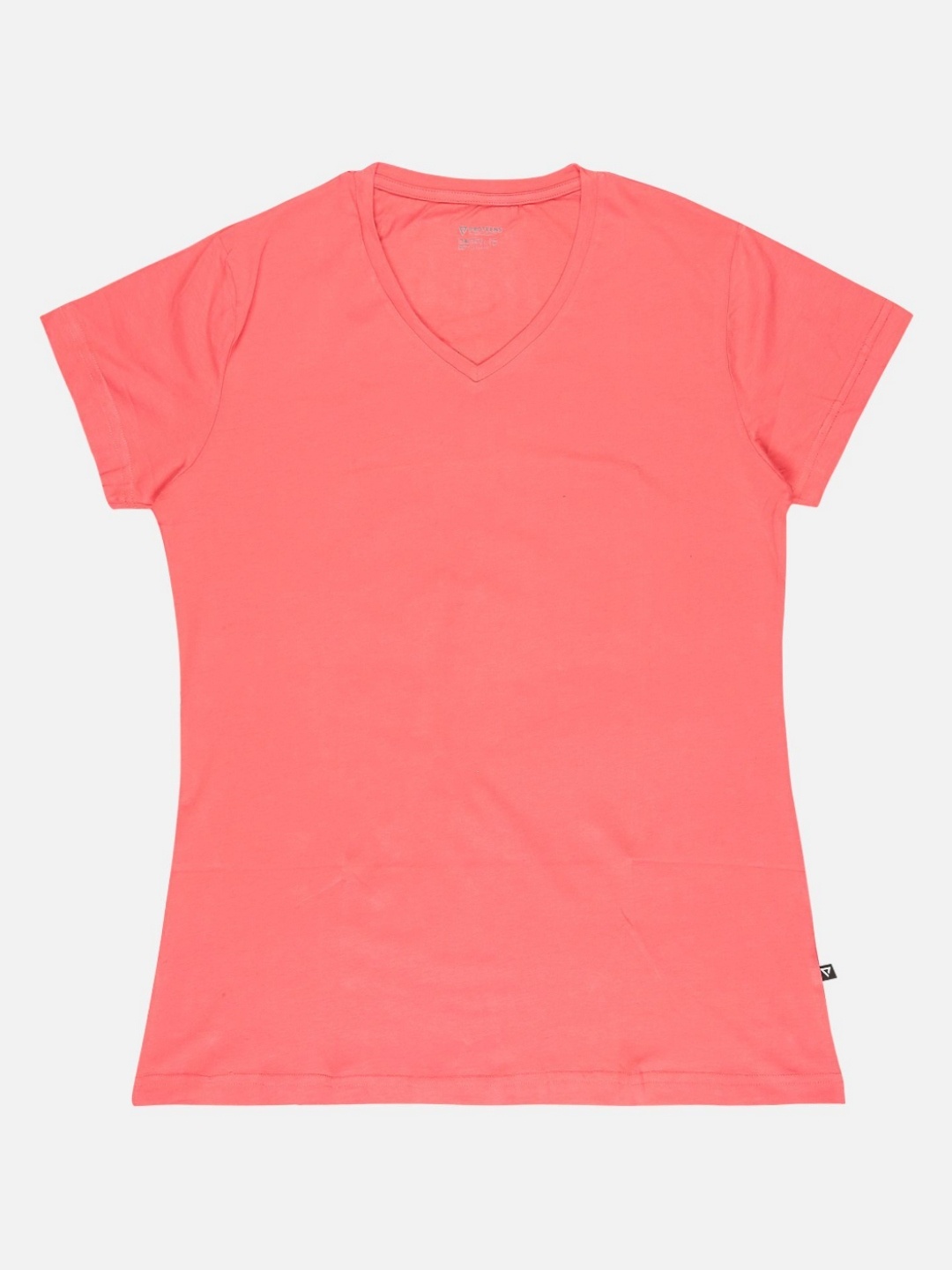 

PROTEENS Women Solid V-Neck Cotton T-shirt, Red