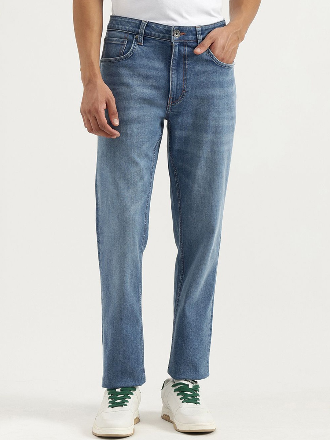 

United Colors of Benetton Men Cotton Skinny Fit Jeans, Blue