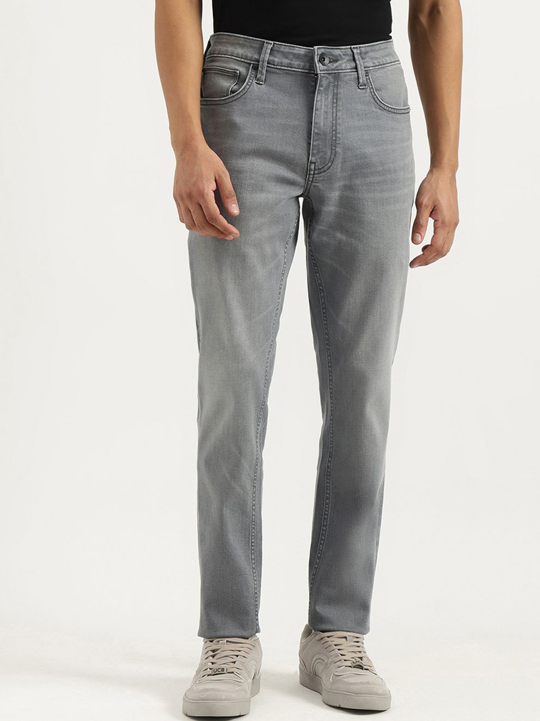 

United Colors of Benetton Men Cotton Skinny Fit Jeans, Grey