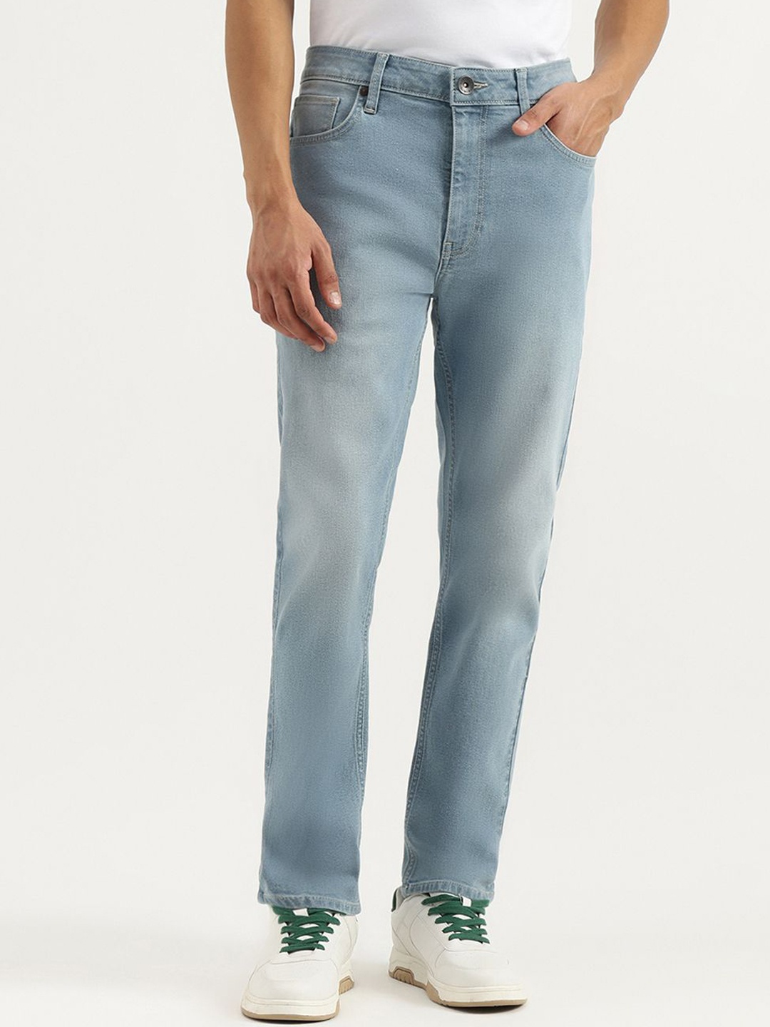 

United Colors of Benetton Men Mid-Rise Regular Fit Jeans, Blue