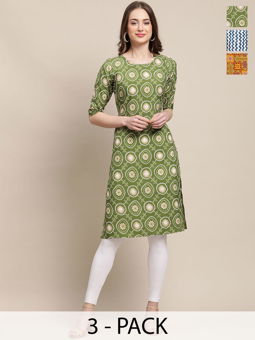 

7Threads Women Ethnic Motifs Printed Sequinned Floral Crepe Kurta, Multi