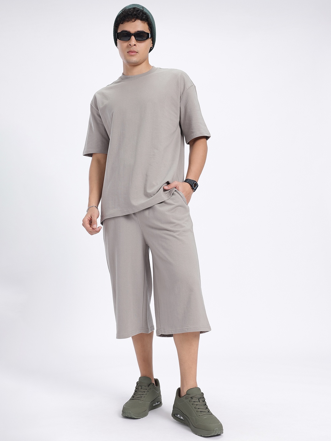 

glitchez Cloud Nine Oversized Fit Co-Ord Set, Grey
