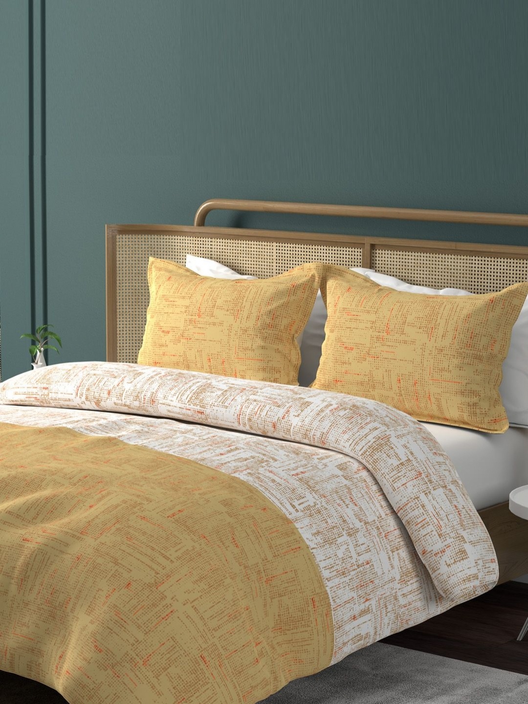 

Boutique Living India White & Pink Abstract Tencel 220TC King Bedsheet Set 2.74m x 2.74m