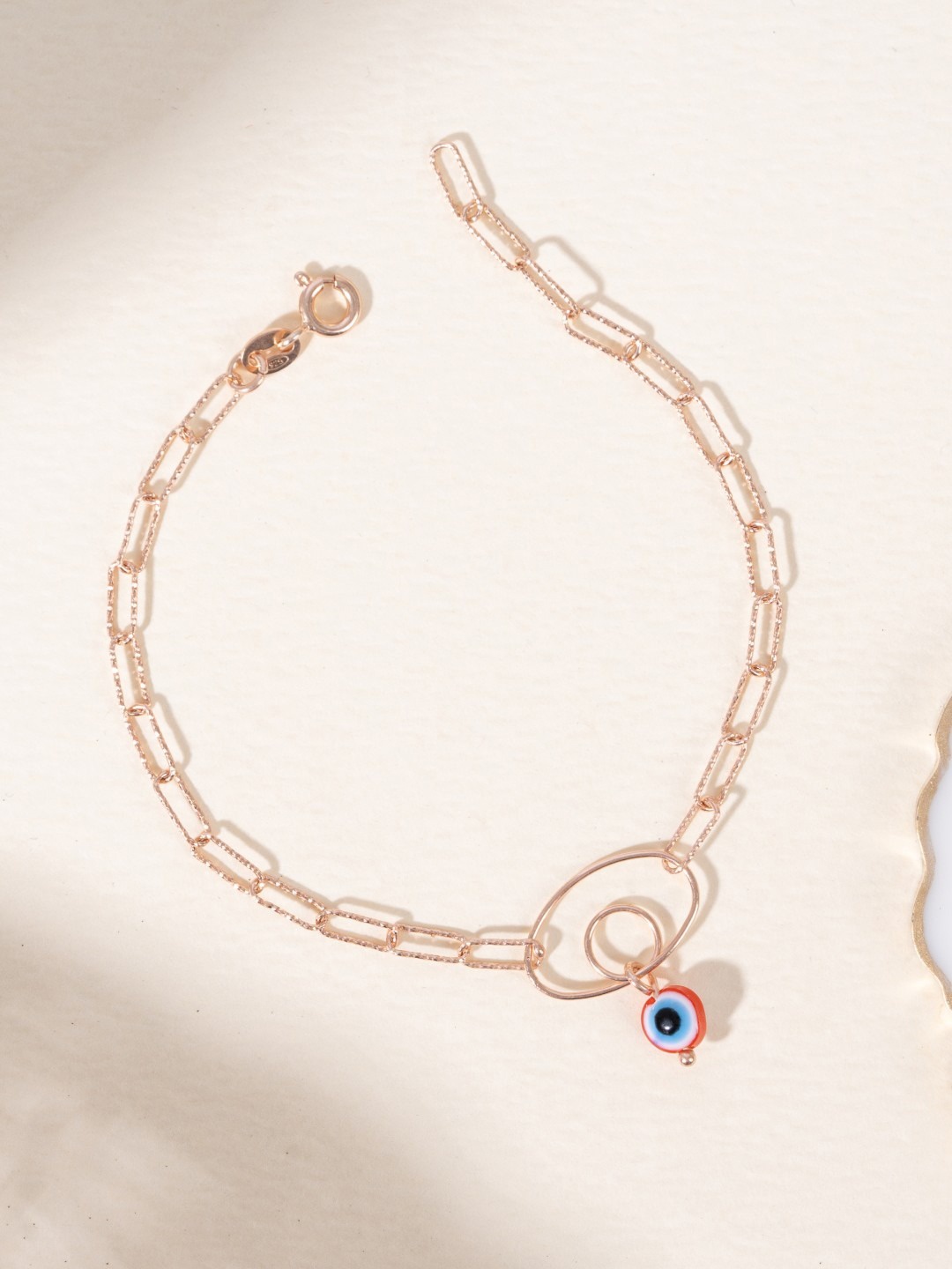 

GLYTERS Silver Multistrand Bracelet, Rose gold