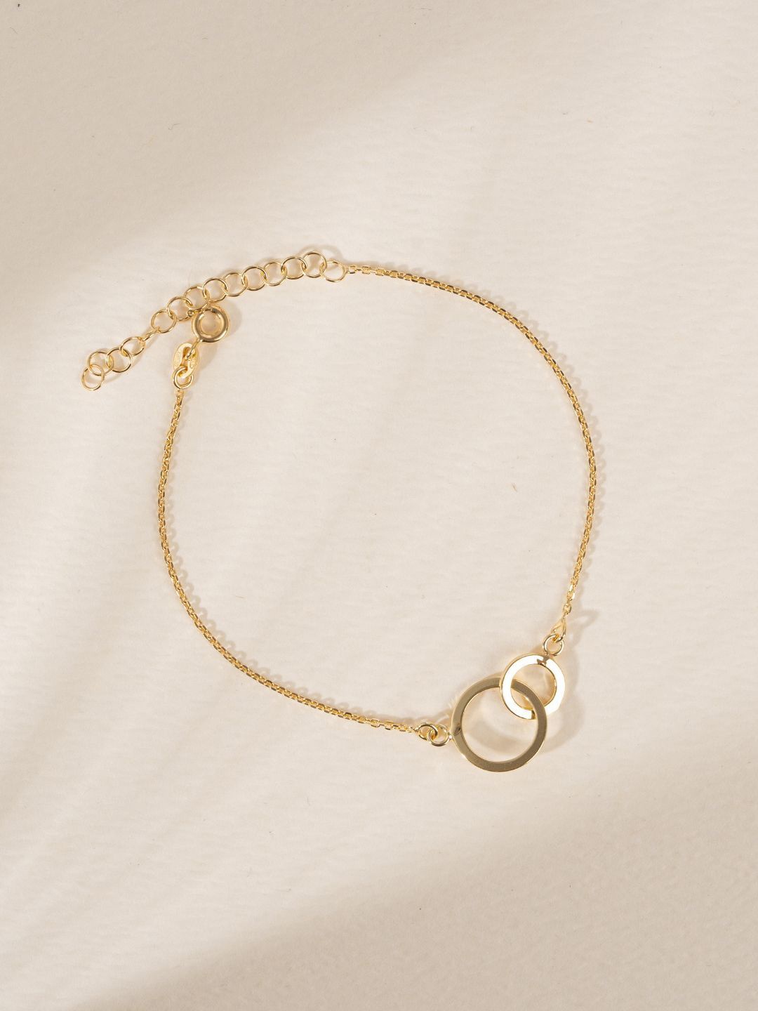 

GLYTERS Silver Wraparound Bracelet, Gold