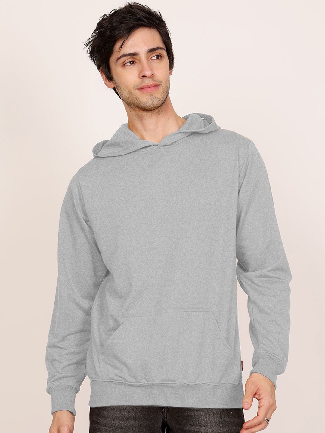 

Leotude Men Hooded Long Sleeves Sweatshirt, Grey