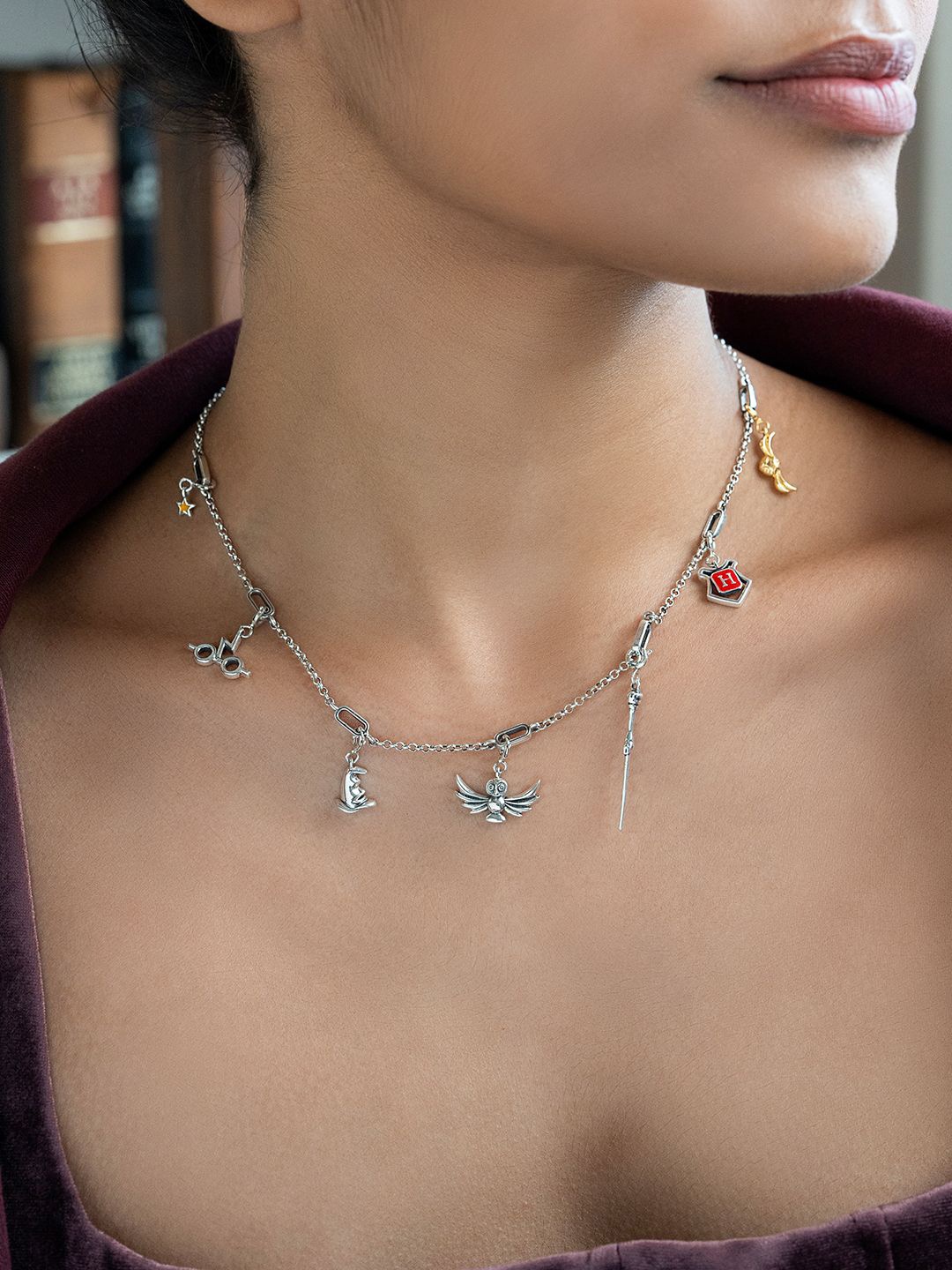 

SHAYA 925 Sterling Silver Harry Potter Charm Necklace