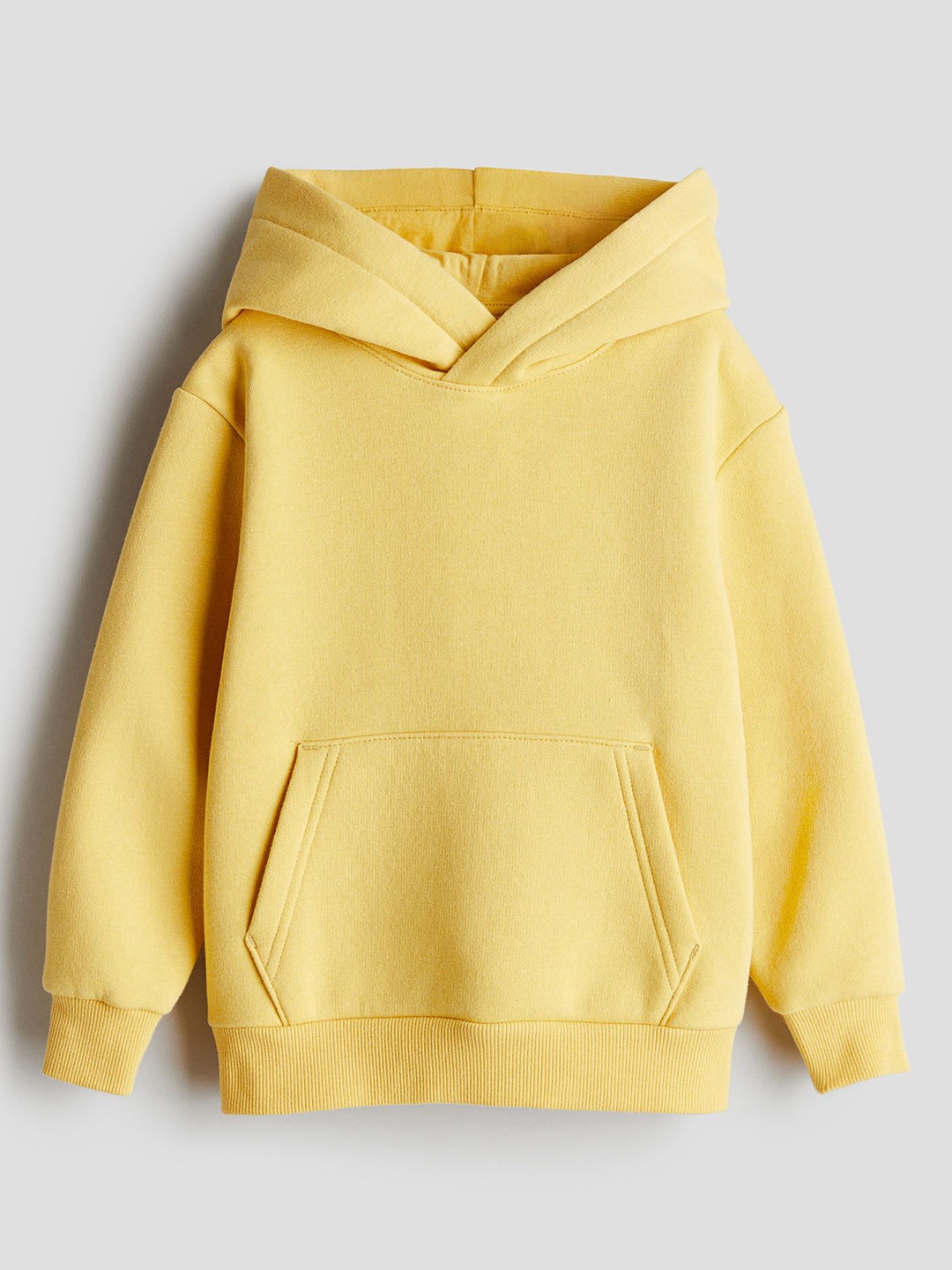 

H&M Boys Brushed-Inside Hoodie, Yellow