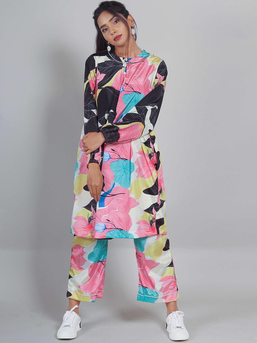 

Unityshop Abstract Printed Shirt With Trousers, Black