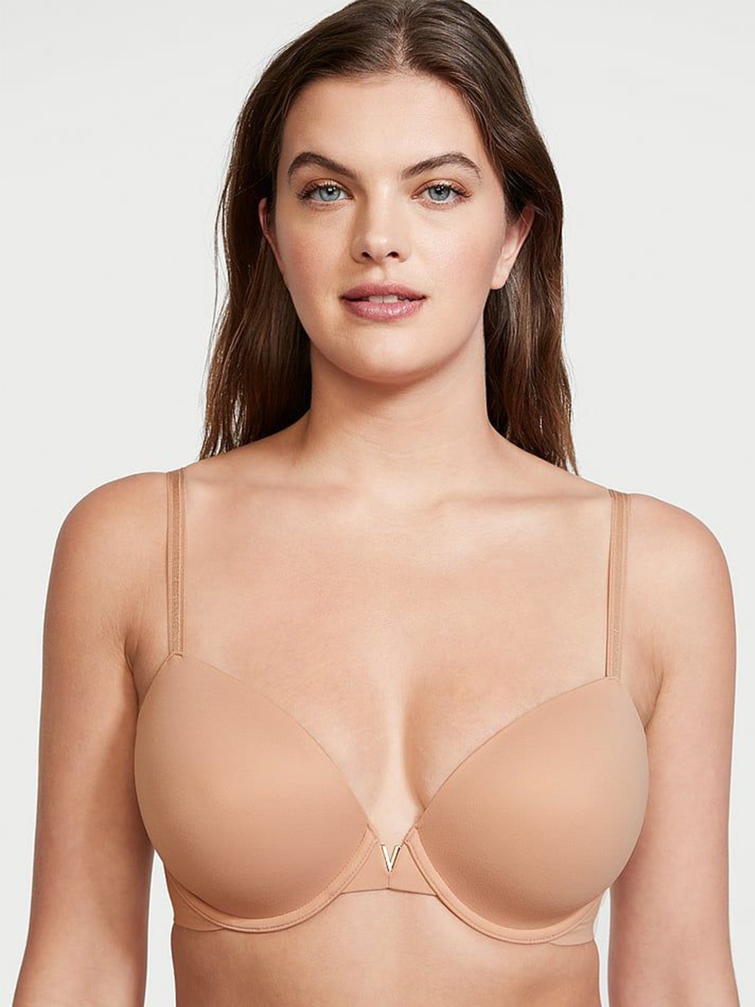 

Victoria's Secret Medium Coverage Underwired Lightly Padded Push-Up Bra, Beige