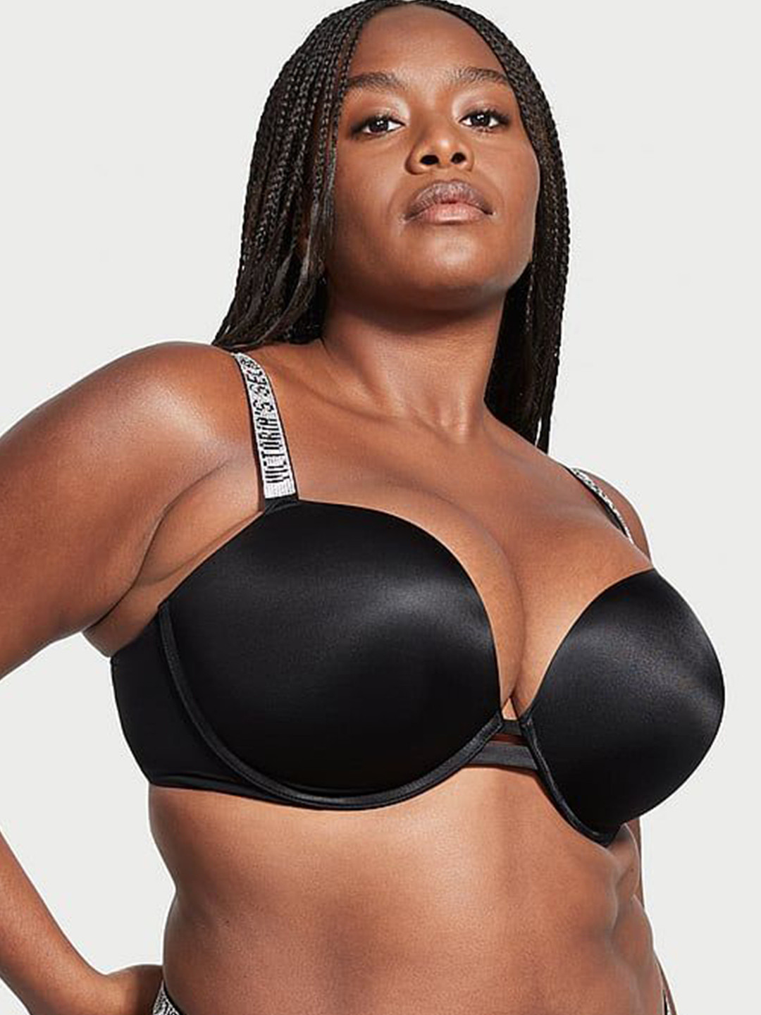 

Victoria's Secret Medium Coverage Underwired Lightly Padded Push-Up Bra, Black