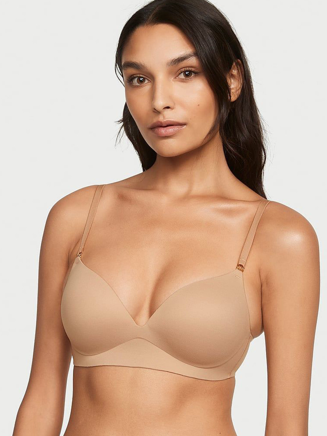 

Victoria's Secret Women Medium Coverage Lightly Padded Push-Up Bra, Beige