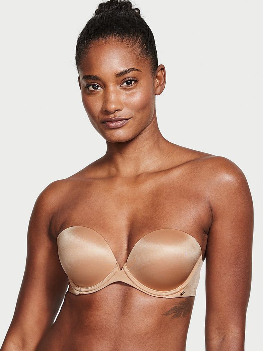 

Victoria's Secret Medium Coverage Underwired Lightly Padded Push-Up Bra, Beige
