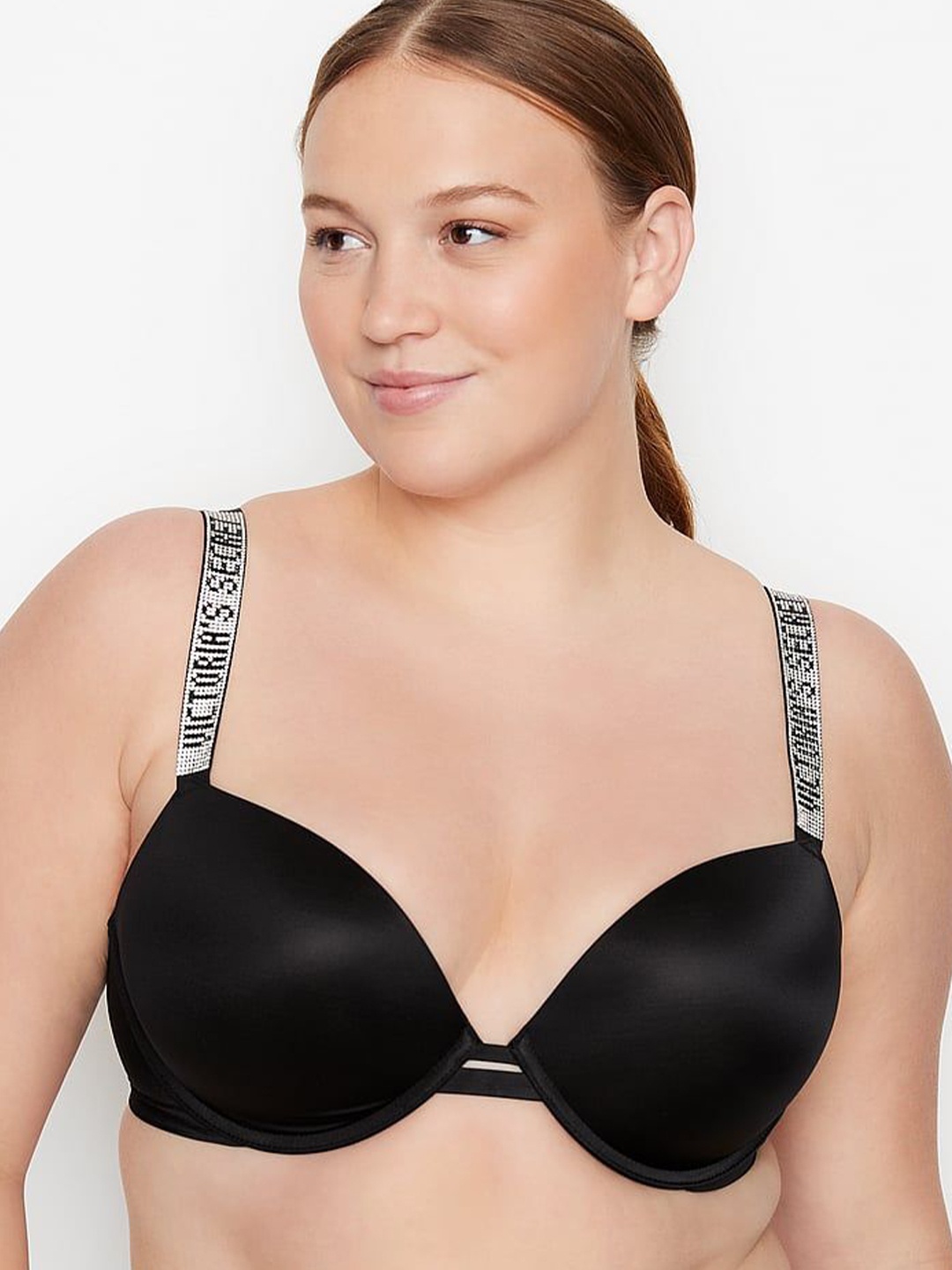 

Victoria's Secret Women Medium Coverage Underwired Lightly Padded Bra, Black