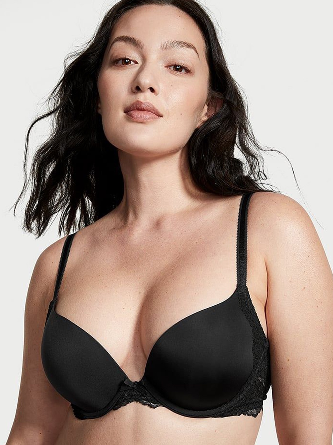 

Victoria's Secret Medium Coverage Underwired Lightly Padded Push-Up Bra, Black