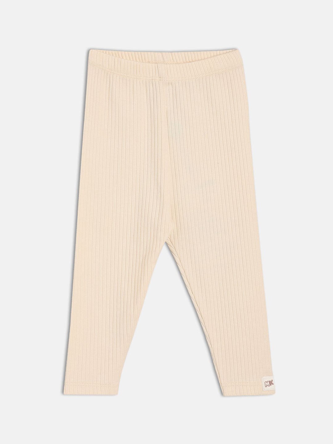

MINI KLUB Girls Cotton Solid Leggings, Beige