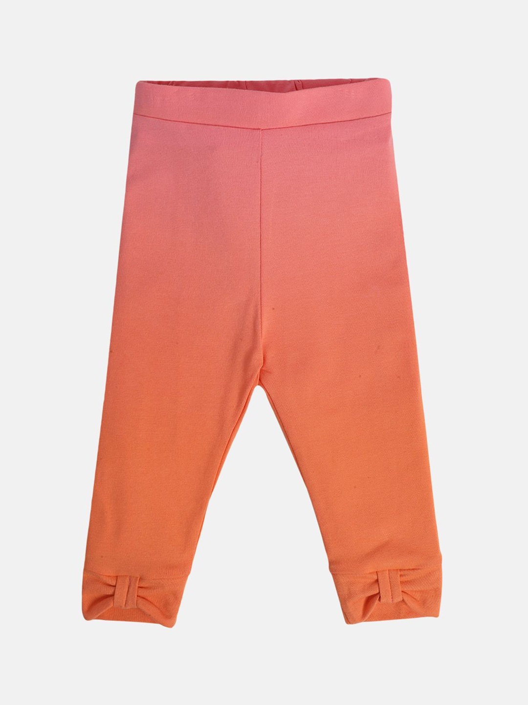 

MINI KLUB Girls Ombre Ankle Length Leggings, Orange