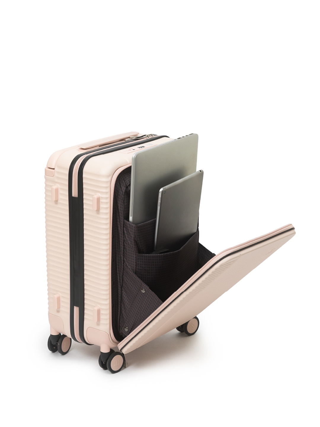 

Icon Signature Cabin Pro Collection Textured Hard-Sided Cabin Trolley Bag, Pink