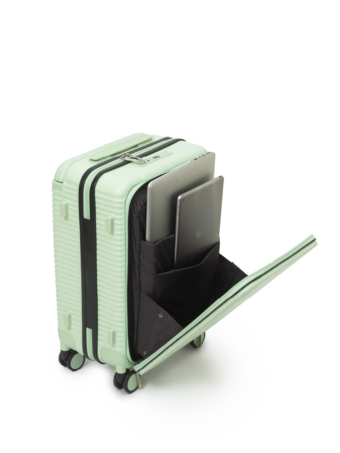 

Icon Signature Cabin Pro Collection Textured Hard-Sided Cabin Trolley Bag, Green