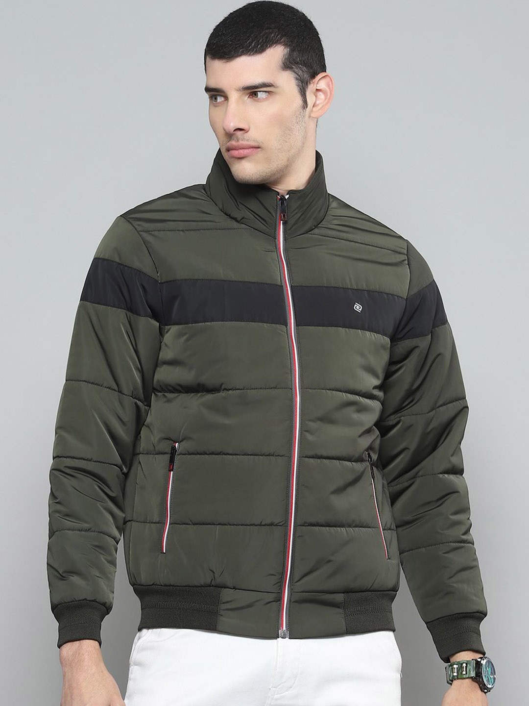 

Cloak & Decker Men Lightweight Outdoor Puffer Jacket, Olive